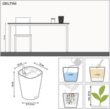 LECHUZA DELTINI glanzend wit 14900