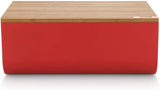 Alessi Mattina BG03 WG - Roestvrijstalen broodmand met epoxyhars en bamboehout, warmgrijs Voedselbewaardozen Naty Shop