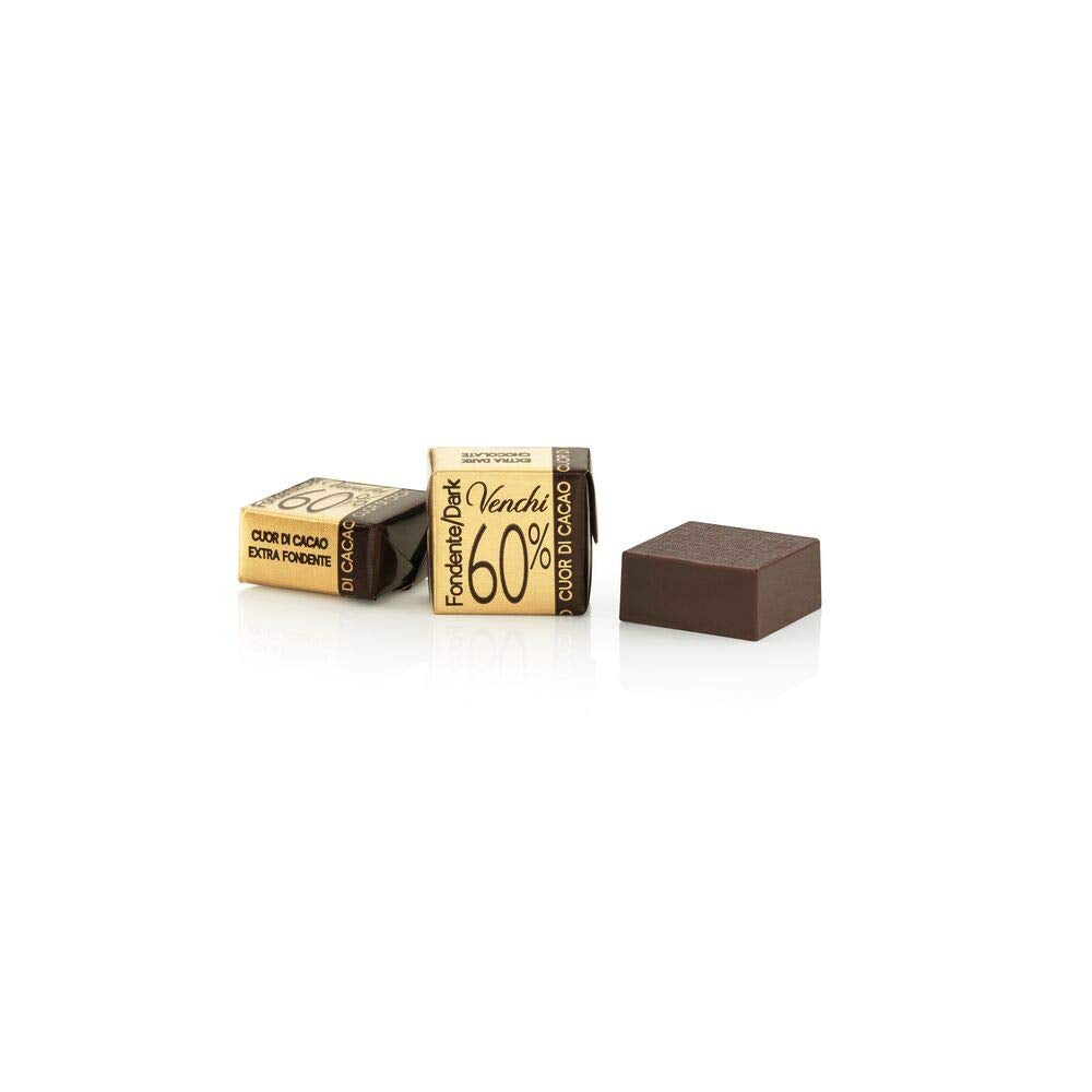 Venchi Cubotto van 60% pure pure chocolade in een verpakking van 1 kg - vegan, glutenvrij