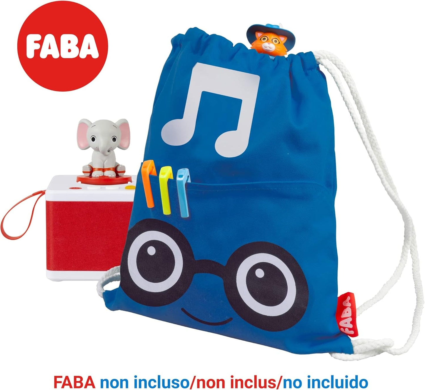 FBB10002 Karakter met geluid, blauw Speelgoed Bebe Naty Shop