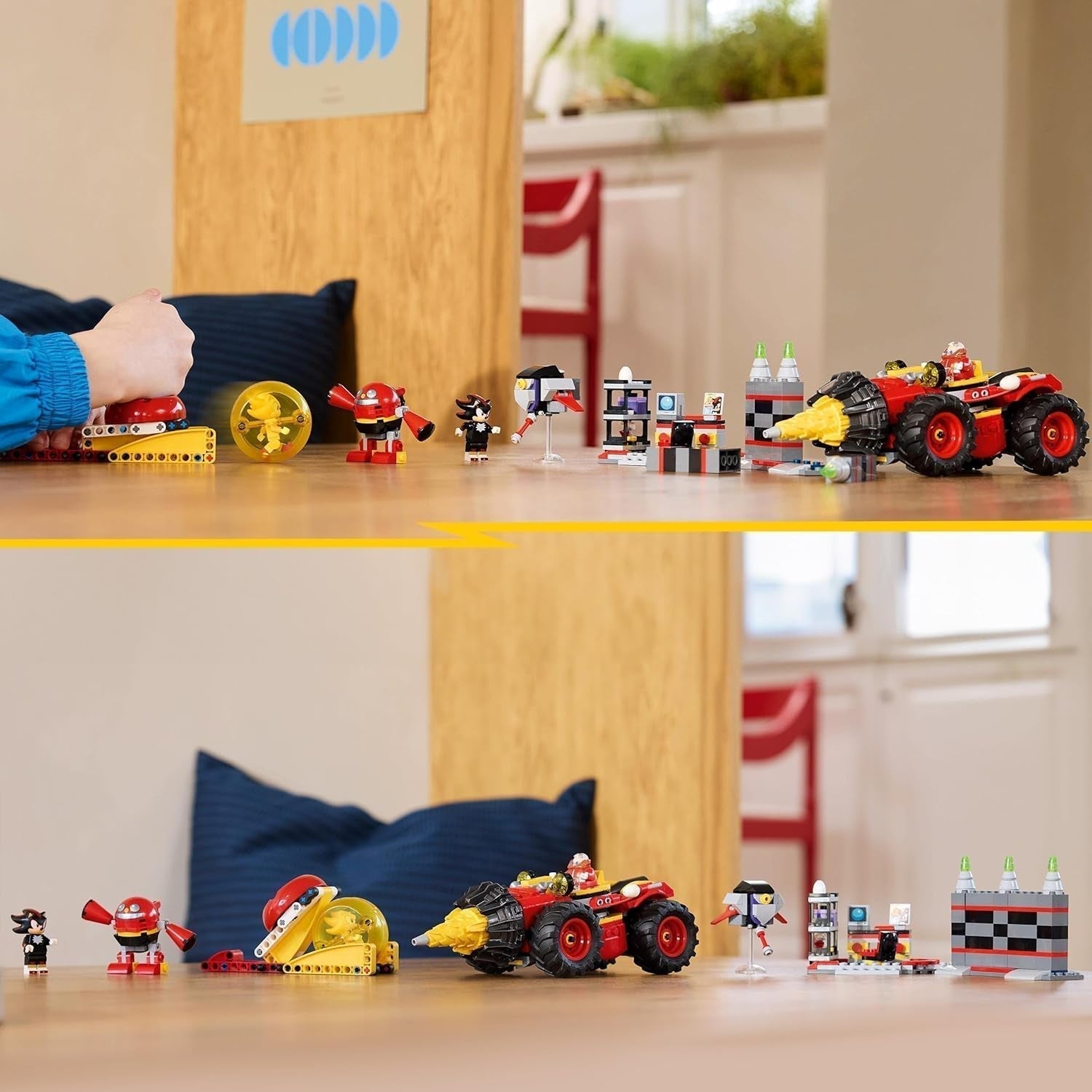 LEGO Sonic the Hedgehog Super Sonic Vs. Egg Drillster Avontuur Videogameset Kindercadeau Shadow en Dr. Eggman Set voor jongens en meisjes vanaf 8 jaar 76999 Bouwsets Bekijk de LEGO-Store
