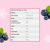 Gevriesdroogde bosbessen stukjes 100g - Gevriesdroogde bosbessen - Gevriesdroogd fruit - Gevriesdroogd gedroogd fruit - Ideaal voor het bakken, decoreren van taarten, muesli en desserts Gedroogde producten Naty Shop