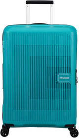 American Tourister Aerostep - Spinner L, uitbreidbare koffer, 77 cm, 101,5/109 l, oranje (feloranje) Bagage en reisuitrusting Naty Shop Turquoise (Tone Turquoise) M (67 cm - 66,5/72,5 l)