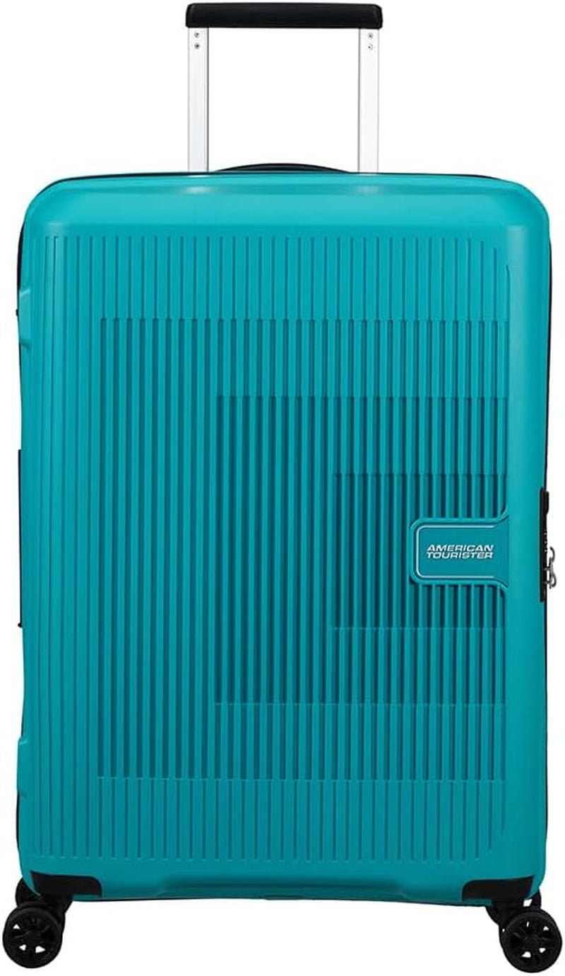 American Tourister Aerostep - Spinner L, uitbreidbare koffer, 77 cm, 101,5/109 l, oranje (feloranje) Bagage en reisuitrusting Naty Shop Turquoise (Tone Turquoise) M (67 cm - 66,5/72,5 l)