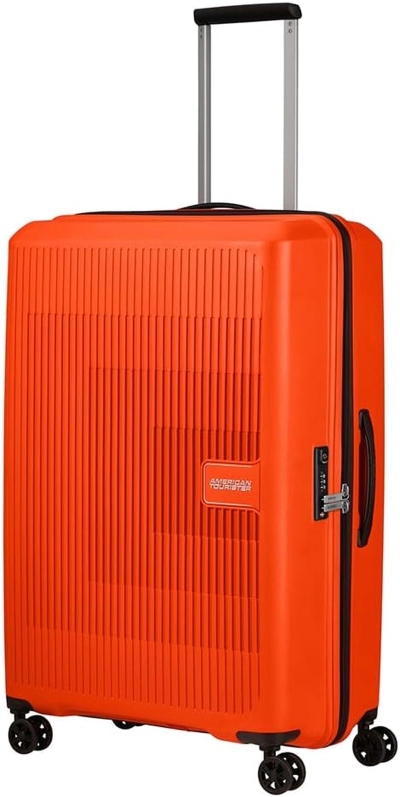 American Tourister Aerostep - Spinner L, Uitbreidbare koffer, 77 cm, 101,5/109 L, Oranje (feloranje) Bagage en reisbenodigdheden Naty Shop