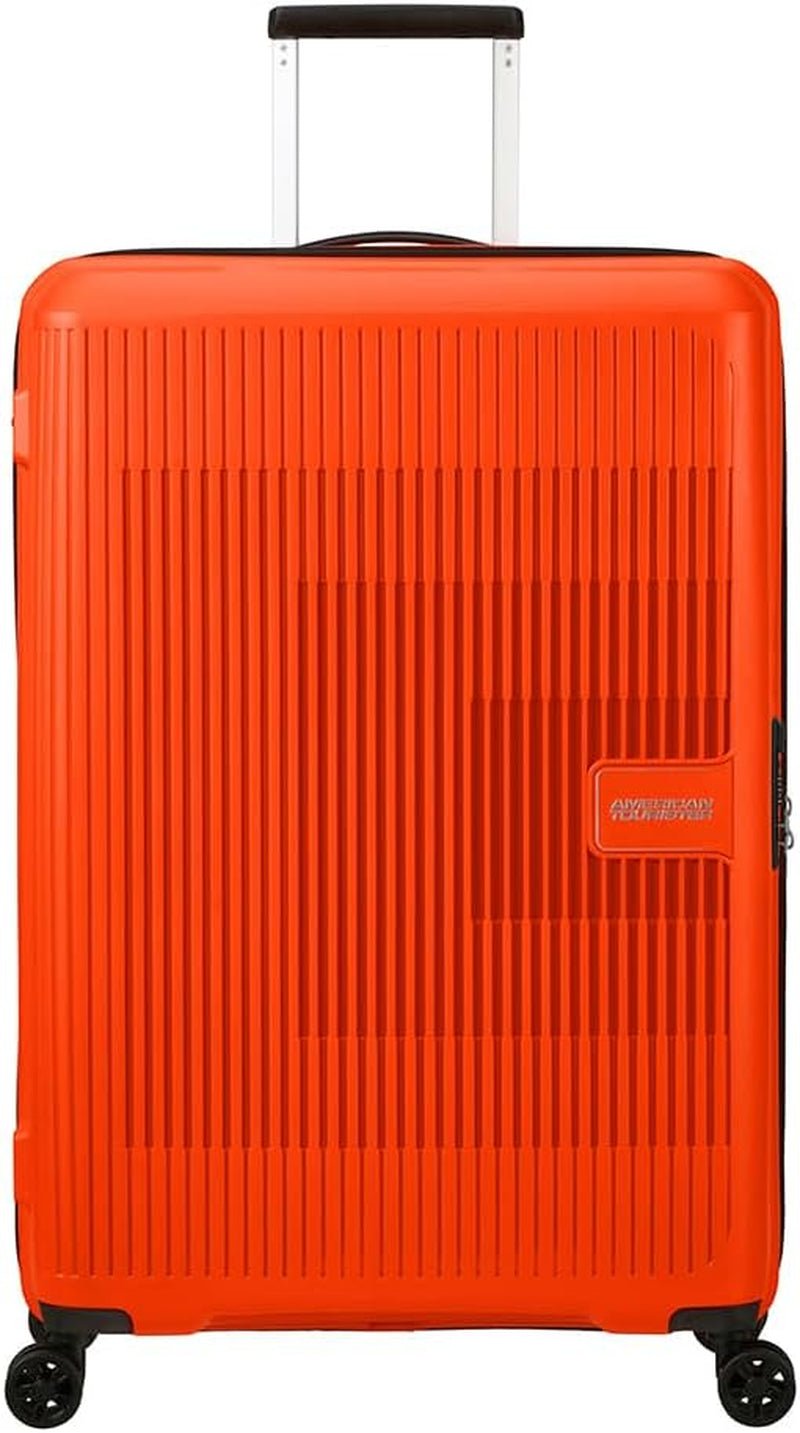 American Tourister Aerostep - Spinner L, uitbreidbare koffer, 77 cm, 101,5/109 l, oranje (feloranje) Bagage en reisuitrusting Naty Shop oranje (feloranje) L (77 cm - 101,5/109 l)