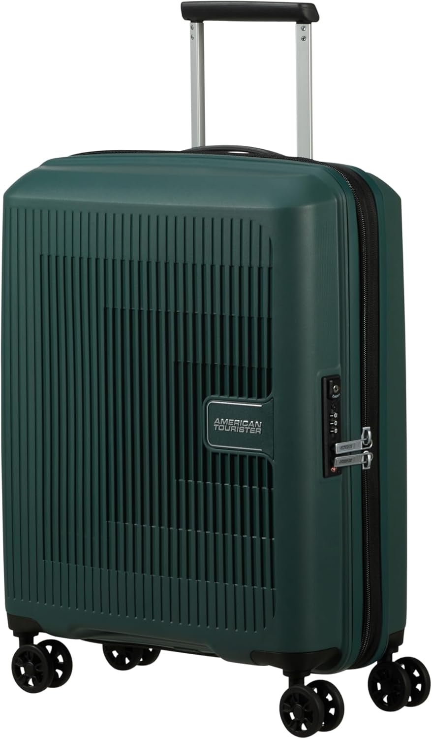 American Tourister Aerostep - Spinner L, uitbreidbare koffer, 77 cm, 101,5/109 l, oranje (fel oranje) bagage en reisuitrusting Naty Shop groen (donker bos) S (55 cm - 36/40 L)