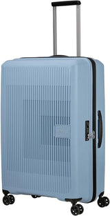 American Tourister Aerostep - Spinner L, uitbreidbare koffer, 77 cm, 101,5/109 l, oranje (feloranje) Bagage en reisuitrusting Naty Shop grijs (Soho grijs) L (77 cm - 101,5/109 L)
