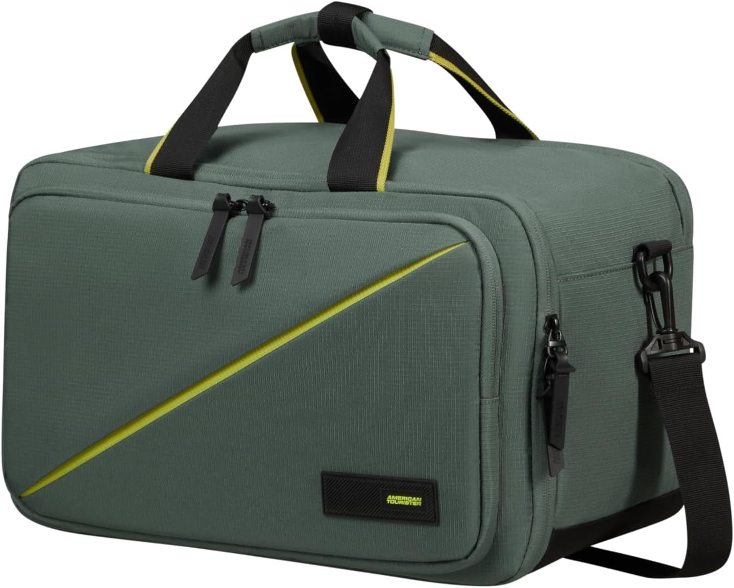American Tourister Take2Cabin - Ryanair 3-Way Reistas 40cm 25L Zwart (Zwart) Naty Shop Bagage & Reisuitrusting Groen (Dark Forest) 14"