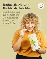 Gevriesdroogde fruitmix BUAH® | Gevriesdroogde ananas, bananen, appels en kokosnoten zonder toegevoegde suiker | 100% fruit | Veganistisch, glutenvrij, lactosevrij (192g) Naty Shop gedehydrateerde producten