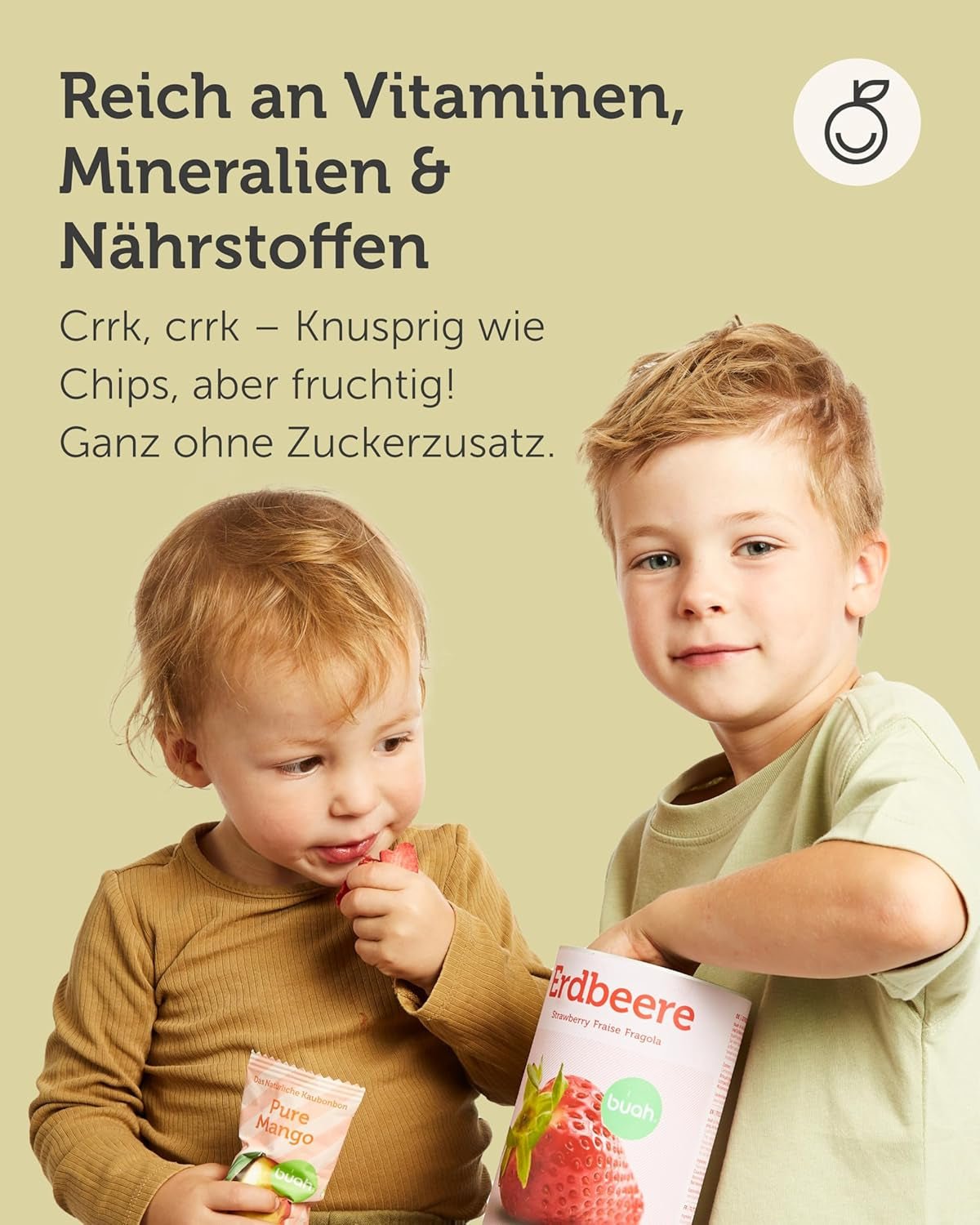 Gevriesdroogde fruitmix BUAH® | Gevriesdroogde ananas, bananen, appels en kokosnoten zonder toegevoegde suiker | 100% fruit | Veganistisch, glutenvrij, lactosevrij (192g) Naty Shop gedehydrateerde producten