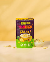 Gevriesdroogde ananas BITS 100g grote stukken voor smoothie bowls, muesli, paptopping - gevriesdroogd fruit zonder toegevoegde suiker - gedroogde ananas - fruit van NutriPur Gedroogde producten Naty Shop
