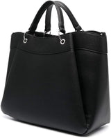 Armani Exchange Essential voor dames, Wave, zilver bedrukt logo Shopping L damestassen Naty Shop