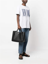 Armani Exchange Essential voor dames, Wave, zilver bedrukt logo Shopping L damestassen Naty Shop