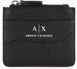 Armani Exchange Kleine damesriem met drukknopen Reisaccessoire-envelop Kaarthouder Zwarte portemonnee Dames Naty Shop Zwart One Size Fits All