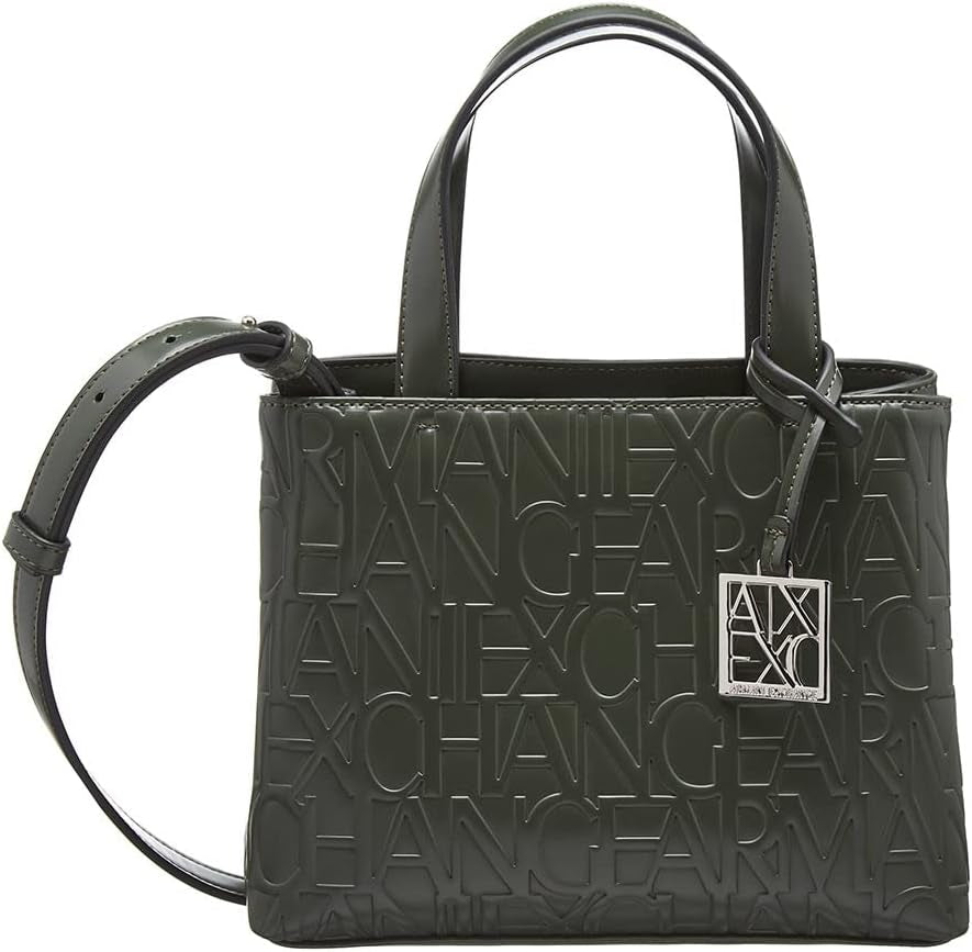 Armani Exchange Dames Liz Kleine Open Boodschappentassen Dames Naty Shop Militair groen