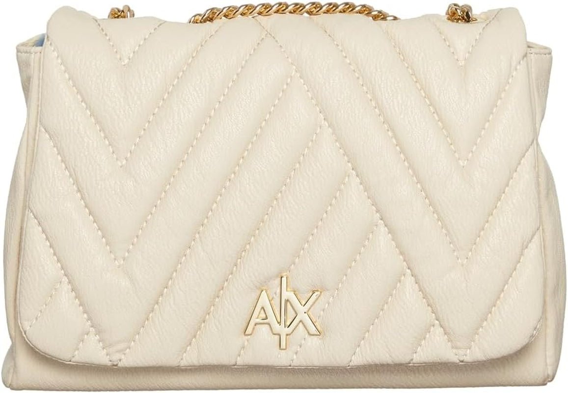 Armani Exchange Margareth Chain schouderbanden Soft Touch Crossbody Medium tassen Dames Naty Shop Dusty Earth
