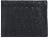 Armani Exchange Essential Ivan SLG voor heren, volledig logo, elegante en functionele creditcardhouder, Nero portemonnee heren Naty Shop