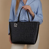 Armani Exchange Dames Liz - Open Medium Shopping-handtas, Nero Zwart, 28x11x40 cm (L x H D) EU Damestassen Naty Shop