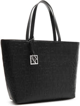 Armani Exchange Dames Liz - Open Medium Shopping-handtas, Nero Zwart, 28x11x40 cm (L x H D) EU Damestassen Naty Shop