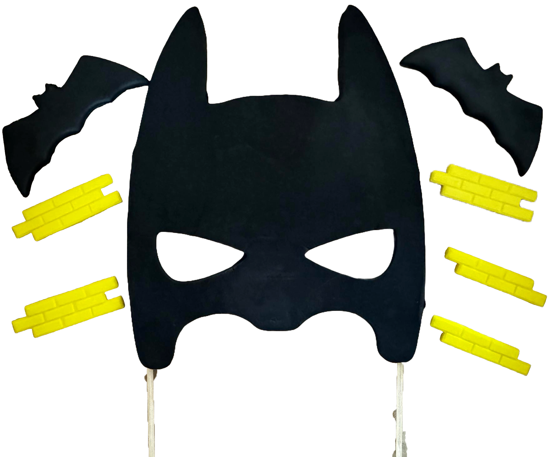 Set van 8 eetbare suikerdecoraties, Batman Sugar Paste Decorations Naty Shop