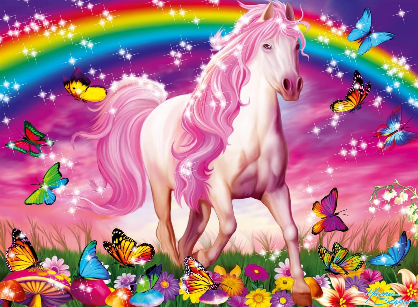 Ravensburger kinderpuzzel - 13927 Horse Dream - Puzzel met paarden voor kinderen vanaf 6 jaar, Met 100 stukjes in XXL-formaat, Met glitterpuzzel Naty Shop
