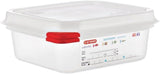 03350 PP Voedselcontainer GN met deksel, 1,1 l, 65 mm (4 stuks) Voedselbewaardozen Naty Shop