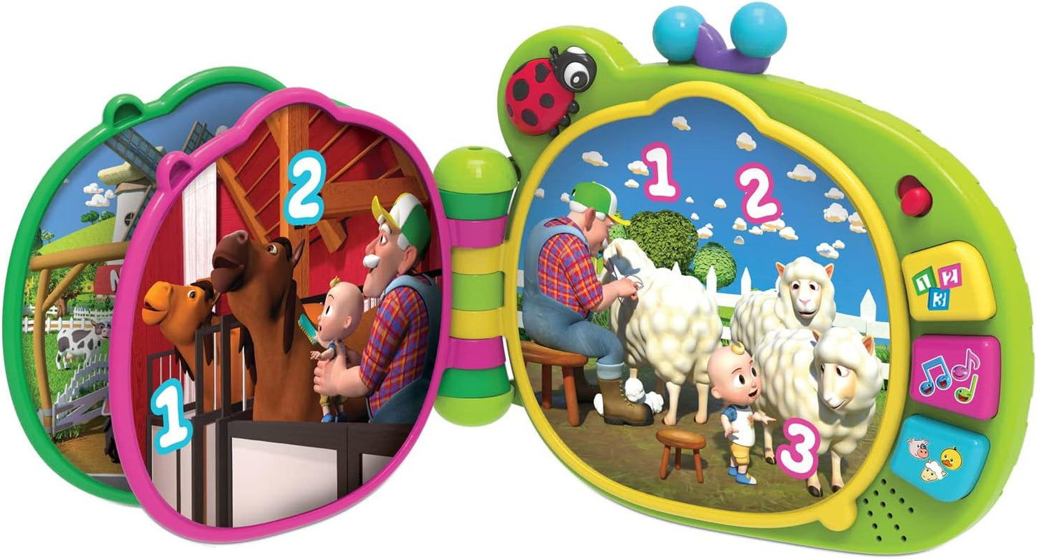 CoComelon, J.J leerboek, leerfuncties en elektronica, speelgoed voor kinderen vanaf 18 maanden, CCM10 (Franse versie) Bebe Toys Naty Shop
