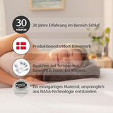 TEMPUR Memory Foam reiskussen, ergonomisch nekkussen, inclusief draagtas, antraciet, afmetingen 25 x 31 x 10/7 cm