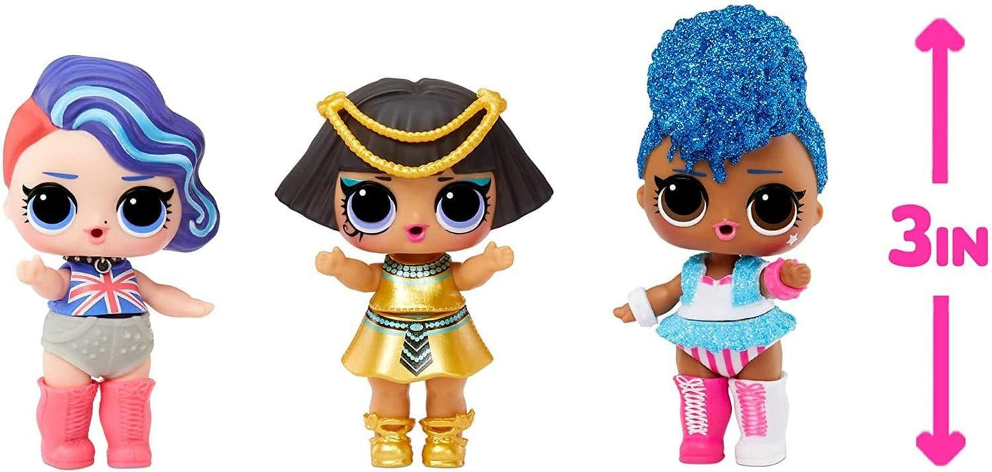 LOL Verrassing! World Travel Tots - Modepop met 8 verrassingen - Geheime boodschap, mode, accessoires en meer - Verzamelbaar, willekeurig assortiment - Cadeau voor kinderen vanaf 4 jaar