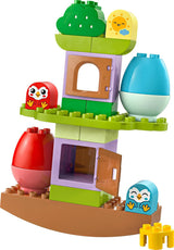 LEGO DUPLO boom om te balanceren en te stapelen, ontwikkelingsspeelgoed, bouwset voor kinderen vanaf 18 maanden, creatief speelgoed voor kinderen, educatief speelgoed met 2 speelgoedvogels 10440 Bouwsets Besuche den LEGO-Store