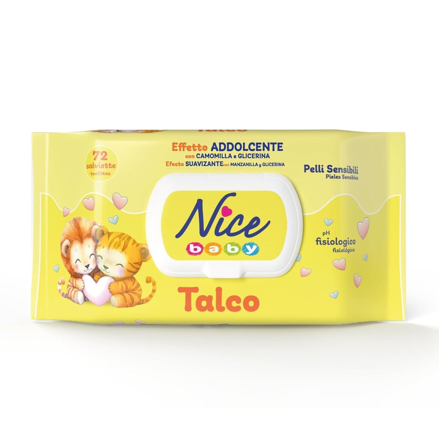 NICE Baby Natte Doekjes 72st Met Deksel Talk Geur Natuurlijke Materialen Zachte Reiniging Baby 1st