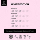 KING'S COFFEE - WHITE EDITION - lichte blend 100% Arabica uit Ethiopië, Mexico, Peru en Tanzania - kleine batching in Italië - hele espressobonen voor portafiltermachines - 1 kg
