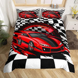 Jungen Cartoon Auto Beddenset 135X200,Kinder Bau Fahrzeuge Tröster Abdeckung Für Kind Kleinkind Teens,Dinosaurier Bettbezug,Traktor Maschinerie Bagger Bettdecke Abdeckung,Lkw Autos Bedtuchen Naty Shop Multi 11 200*200+80*80*2
