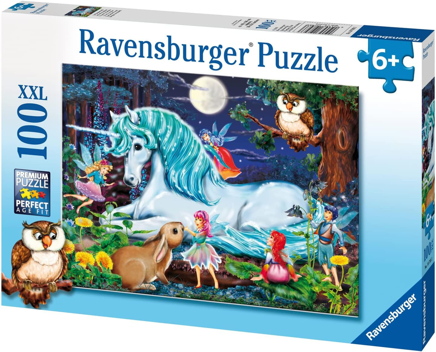 Ravensburger puzzel voor kinderen - 10793 In het betoverde bos - Eenhoornpuzzel voor kinderen vanaf 6 jaar, met 100 stukjes in XXL-formaat Puzzel Naty Shop