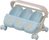 Sylvanian Families L5533 Triplets Kinderwagen - Poppenhuis Speelset Poppen Naty Shop Standaardtitel