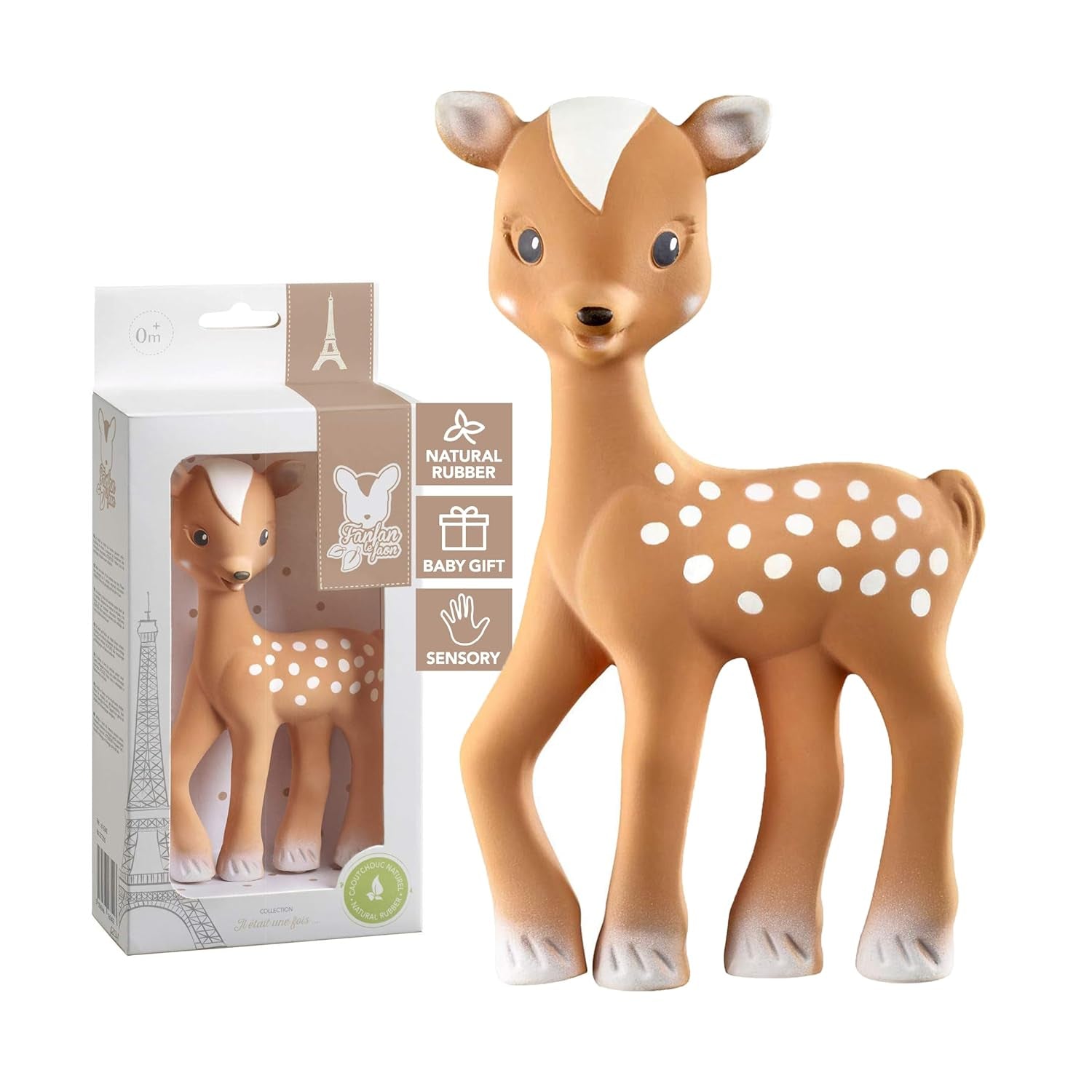 Sophie La Girafe Fanfan het hert, kunststof, 616341, bruin