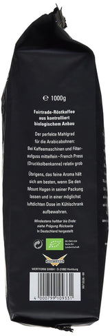 Bio FT Naturland Röstkaffee Arabica Crème, 1kg ganze Bohne