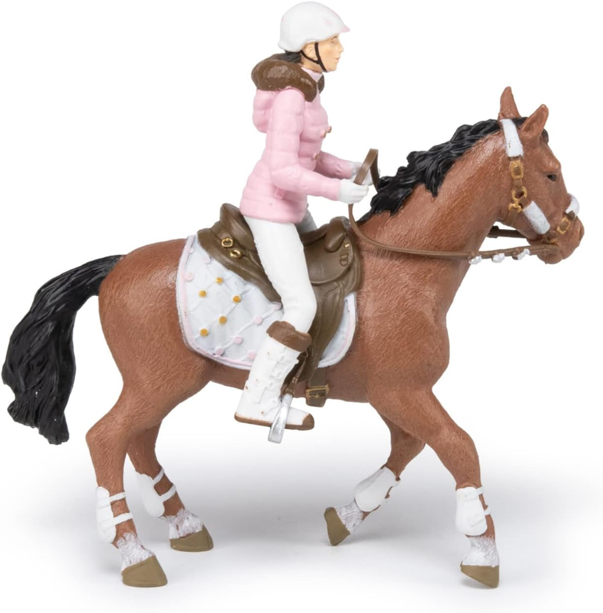 PAPO - Paardenfiguur - Rider Fashion Winter, passie voor paardrijden, speelgoed voor kinderen vanaf 3 jaar. Actiefiguren van Naty Shop