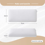 EGO HOME Kussen Memory Foam Zacht Ergonomisch Kussen Voor Rugslaper Zijslaper Neksteunkussen Met Ademende En Wasbare Hoes, Oeko-Tex Gecertificeerd, Nekkussen 75X35Cm Perne Standaard Naty Shop