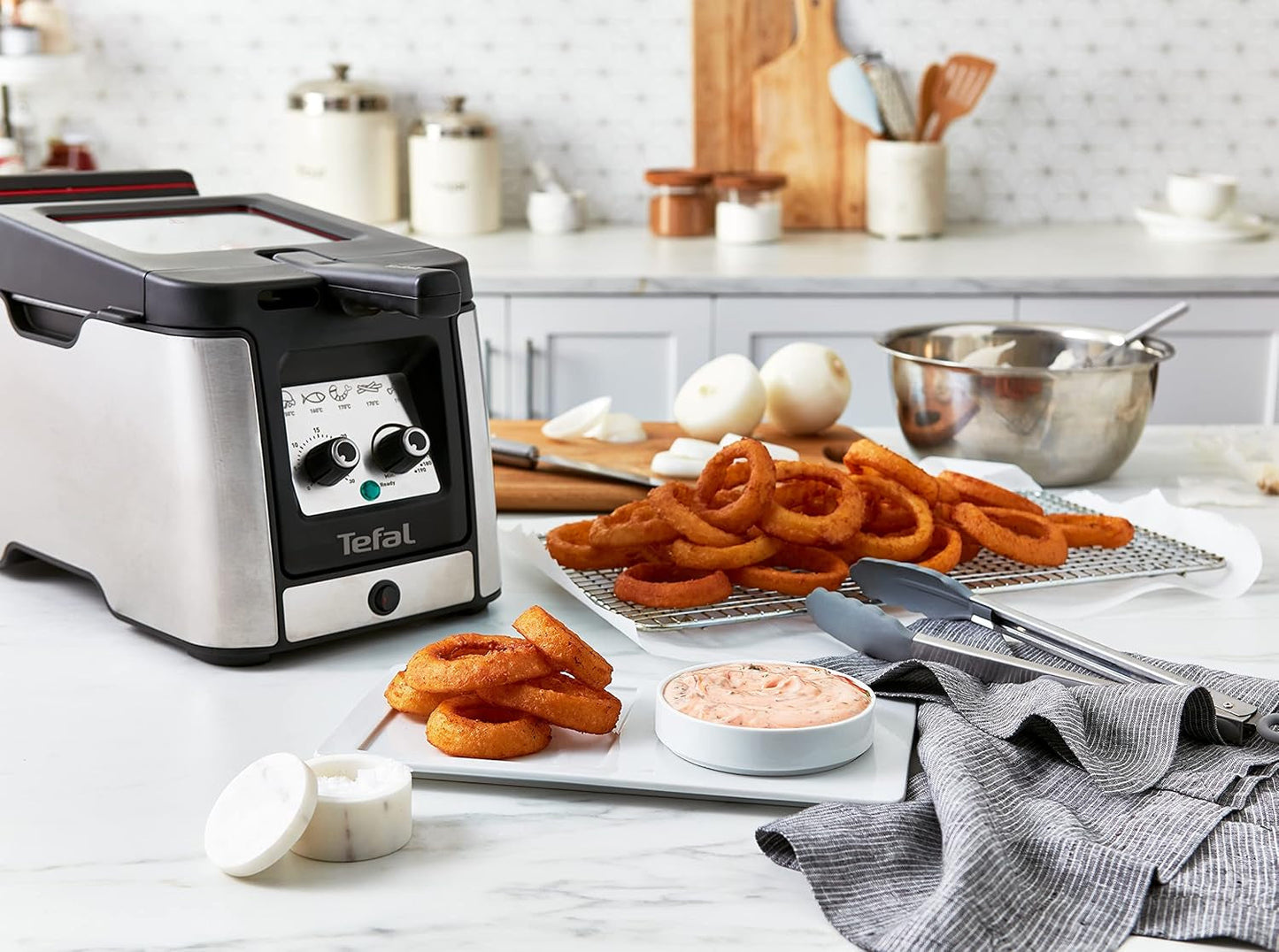 Tefal FR600D Clear Duo Frituurpan, frituren met minder rook en geurtjes, inhoud 1,2 kg, thermostaat, timer, groot kijkvenster zonder condens Huishoudelijke apparaten Naty Shop