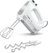 Bosch Hausgeräte Handrührer Clevermixx MFQ24200, 2 Rührbesen, 2 Spülmaschinengeeignet, 4 Stufen, Leicht, Leise, 400 W Weiß/Edelstahl Keuken Naty Shop