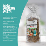 Best Body Nutrition Eiwitpasta 6 x 200 g - Fit4Day High Protein Tagliatelle - 61% eiwit, koolhydraatarm, veganistisch en lactosevrij, sojavrij - Erwteneiwit van hoge kwaliteit - voor koolhydraatarme diëten