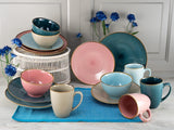 CreaTable, 22506, COSY DAY-serie, 16-delige serviesset voor 4 personen, porseleinen combinatieservies, vaatwasmachine- en magnetronbestendig, kwaliteitsproductie