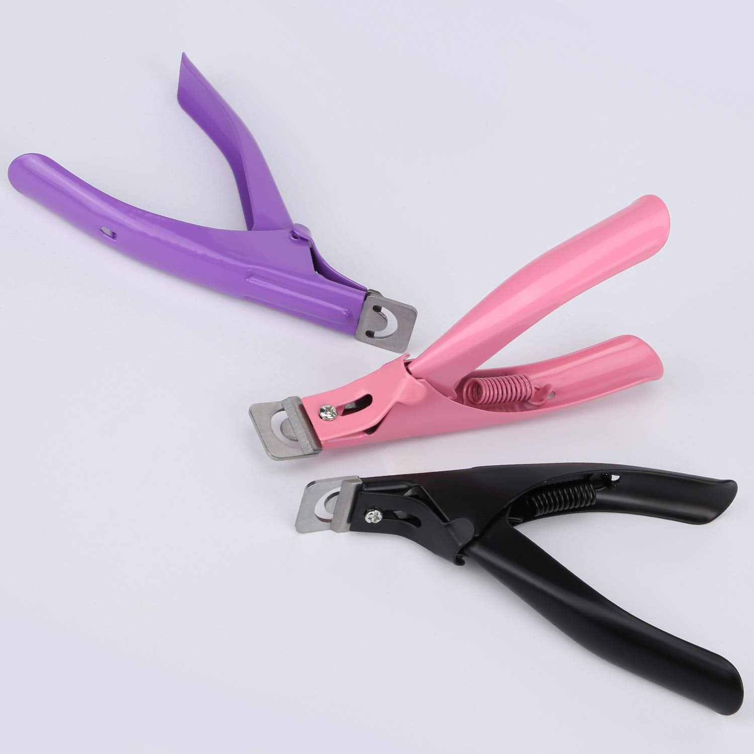 MWOOT 3 stuks kunstnageltang acryl nageltang, roestvrijstalen nageltips cutter trimmer manicure tool voor acryl kunstmatige gelnagels