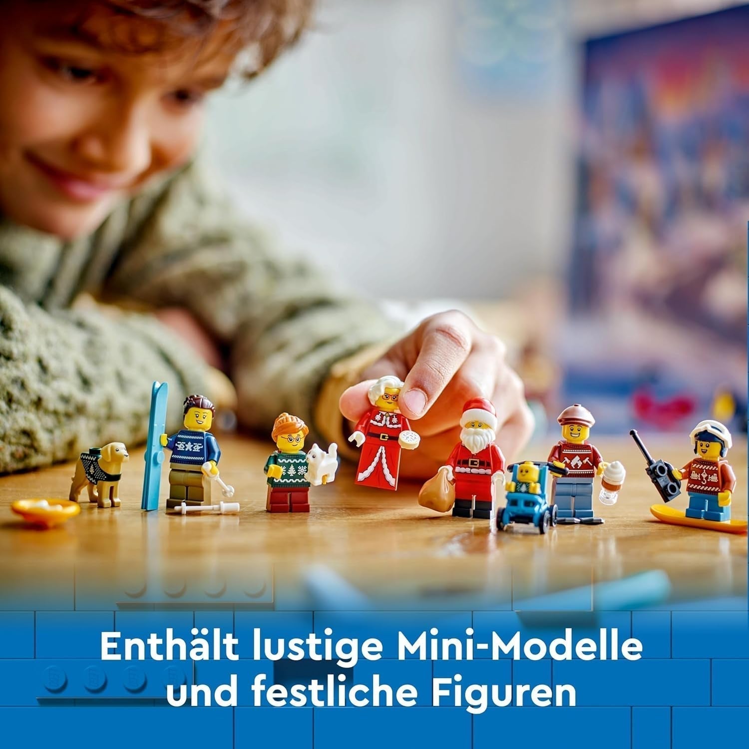 LEGO City Adventskalender 2024, Adventscadeau voor kinderen vanaf 5 jaar, 24 verrassingen, minifiguren in kerstoverall, Kerstman en mevrouw de Kerstman, Kerstcadeau 60436 Bouwsets Besuche den LEGO-Store