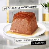 Aanbevelingen, zalmmousseline, met saus, maaltijdporties voor volwassen katten, 4 x 57 g