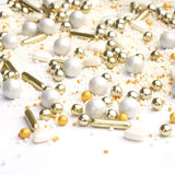 Hagelslag Cinderella White Christmas Gold 90 gram Naty Shop 90 gram