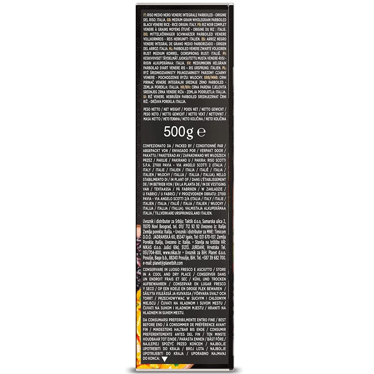 Scotti Zwarte Volkorenrijst Riso Nero Venere 500 g