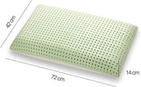 Orthopedisch neksteunkussen - Biologische Aloë - Aloë Vera Visco-elastisch kussen 14 cm hoogte 100% katoenen hoes Visco kussen - Memory Foam Kussen - Gemaakt in Italië Naty Shop Standaardkussens